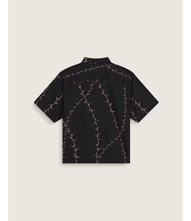 VANS VANS - VAN DOREN PRINTED CAMP SHIRT (BLACK)