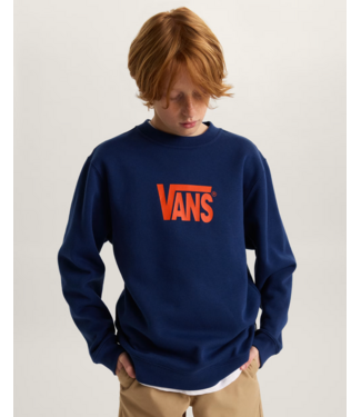 VANS VANS - STRETCH  LOGO KID CREWNECK (DEEP INDIGO/ FLAME)