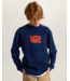 VANS VANS - STRETCH  LOGO KID CREWNECK (DEEP INDIGO/ FLAME)