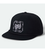 BRIXTON BRIXTON - SMILE ALWAYS HP SNAPBACK (BLACK)