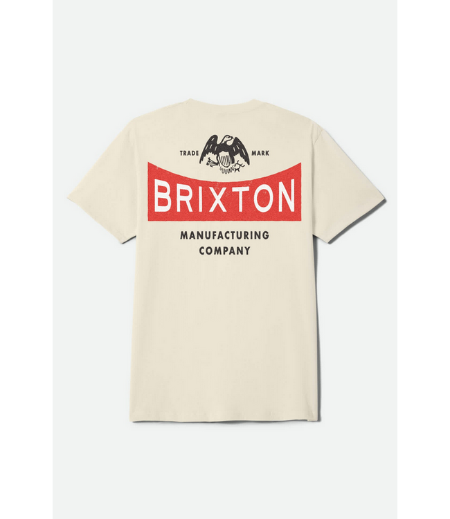 BRIXTON BRIXTON - PINNACLE TEE (CREAM)