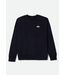 BRIXTON BRIXTON - COL ROND PARSON PATCH (BLEU MARINE CLASSIQUE)