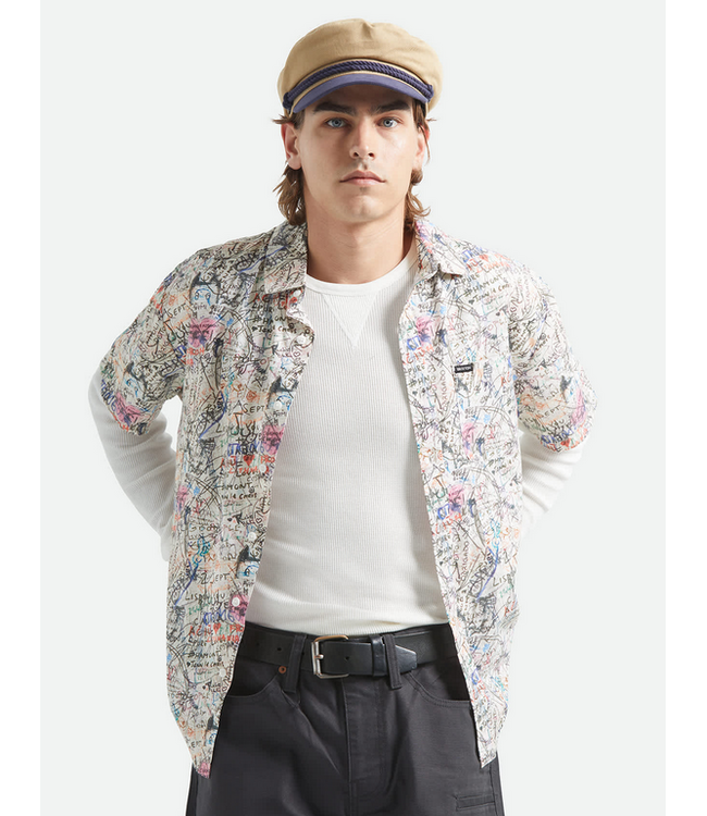 BRIXTON BRIXTON - CRU PRINT WOVEN (GRAFFITI)