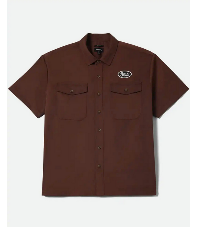 BRIXTON BRIXTON - BUILDERS OLSON CHEMISE (CHOCOLAT)