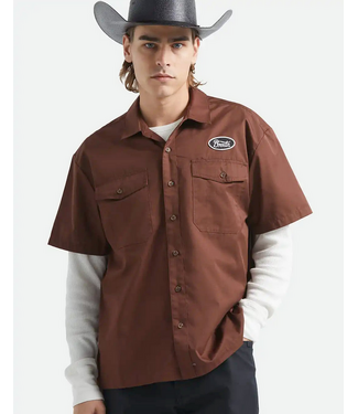 BRIXTON BRIXTON - BUILDERS OLSON CHEMISE (CHOCOLAT)