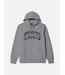 BRIXTON BRIXTON - BANDED RELAXED HOODIE (GUNMETAL HEATHER)