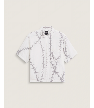 VANS VANS - VAN DOREN PRINTED CAMP SHIRT (WHITE)