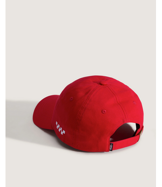 VANS VANS - CHECK SIDE CURVED BILL STRAPBACK CAP (RACING RED)