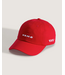 VANS VANS - CHECK SIDE CURVED BILL STRAPBACK CAP (RACING RED)