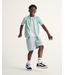 VANS VANS - CHECK-5 BAGGY KID DENIM SHORT (BLUE ICE)
