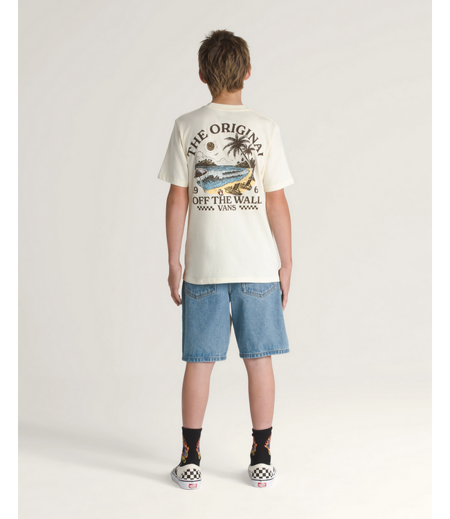 VANS VANS - CHECK-5 BAGGY KID DENIM SHORT (STONEWASH BLUE)