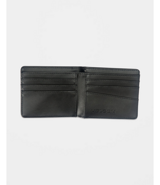 VOLCOM VOLCOM - SINGLE STONE LEATHER WALLET (BLACK)