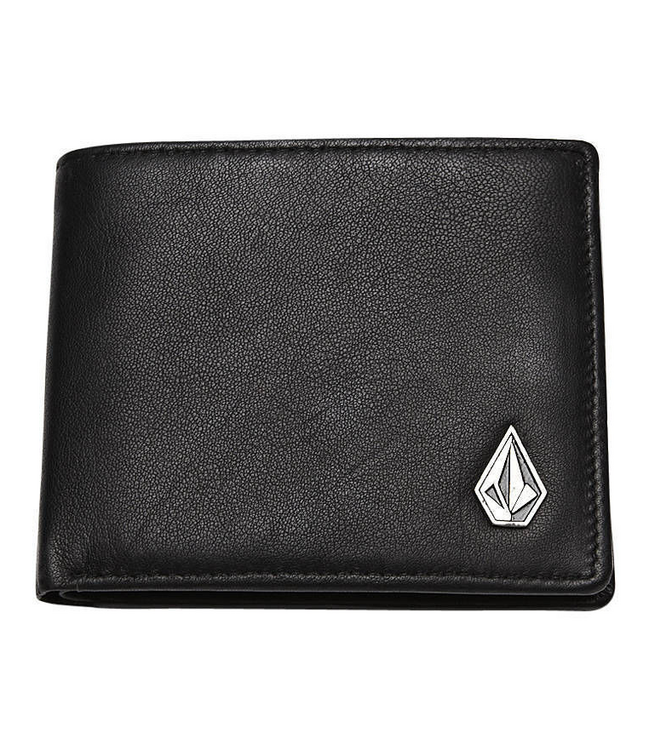 VOLCOM VOLCOM - SINGLE STONE LEATHER WALLET (BLACK)