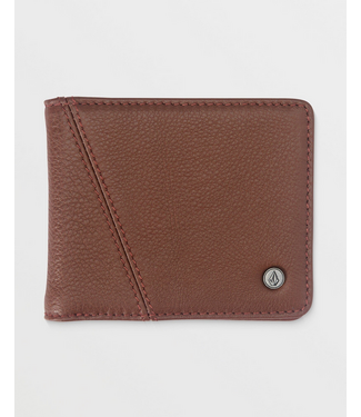 VOLCOM VOLCOM - PAY-A-PAL LEATHER BIFOLD WALLET