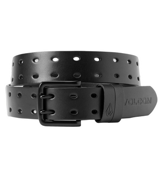 VOLCOM VOLCOM - TWO SPIKE LEATHER BELT (BLACK)