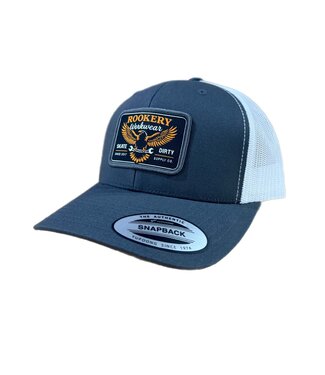 ROOKERY ROOKERY - WORKWEAR TRUCKER CAP (CHARCOAL/WHITE)