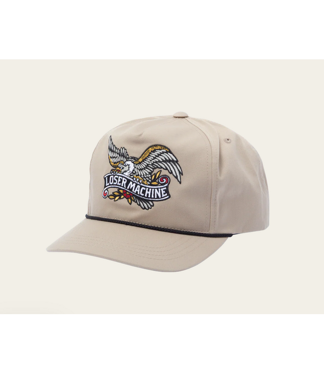 LOSER MACHINE LOSER MACHINE - BIRDIE SNAPBACK CAP (KHAKI)