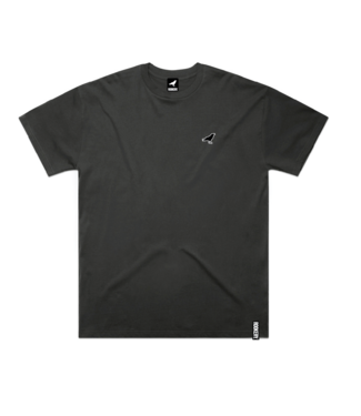 ROOKERY ROOKERY - SMALL LOGO T-SHIRT SURDIMENSIONNÉ (NOIR VINTAGE)