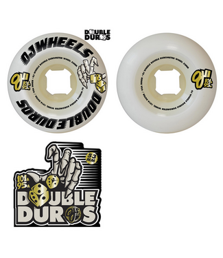 OJ OJ WHEELS - DOUBLE DURO WHITE 101A/95A 53MM