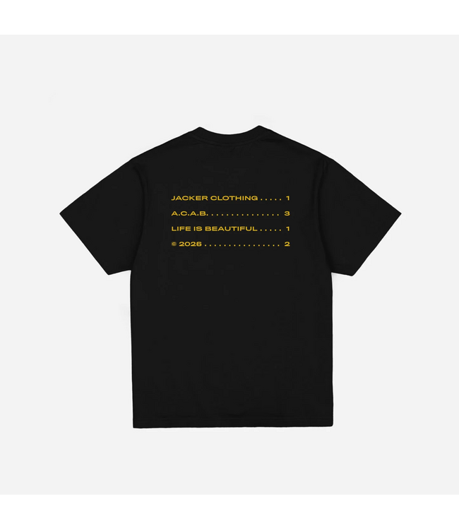 JACKER JACKER - A.C.A.B. TEE (BLACK)