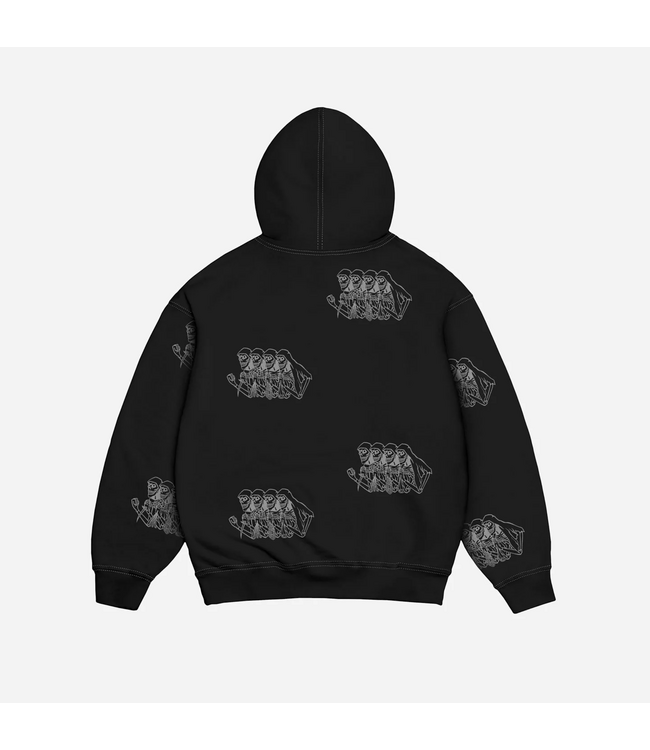 JACKER JACKER - SKELETON HOODIE (BLACK)