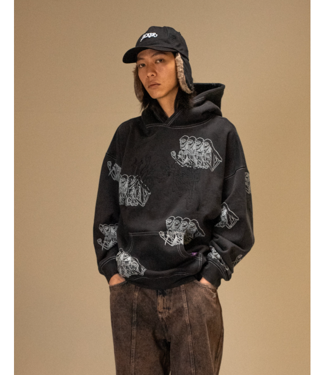 JACKER JACKER - SKELETON HOODIE (BLACK)