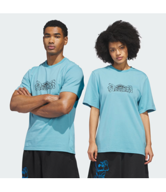 ADIDAS ADIDAS - KOGAN LOGO TEE (PRELOVED BLUE)