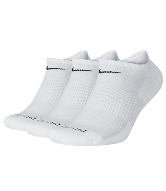 NIKE SB NIKE SB - EVERYDAY PLUS CUSH NO SHOW 3 PACK SOCKS (WHITE)