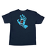 SANTA CRUZ SANTA CRUZ - SCREAMING HAND KID TEE (NAVY/ TRUE GLOW)