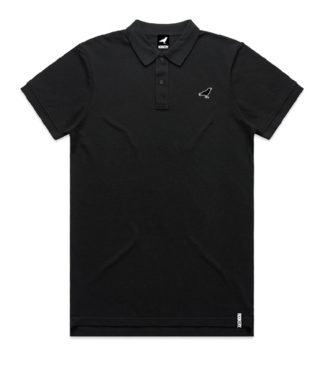 ROOKERY ROOKERY - SMALL LOGO PIQUE POLO (BLACK)