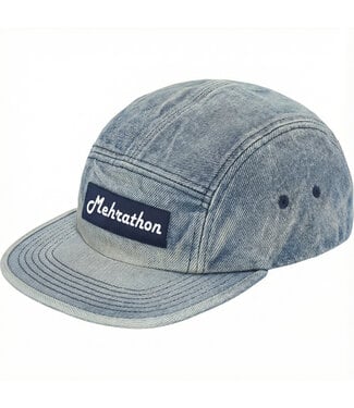 MEHRATHON - 5 PANEL STRAPBACK CAP (WASHED DENIM)