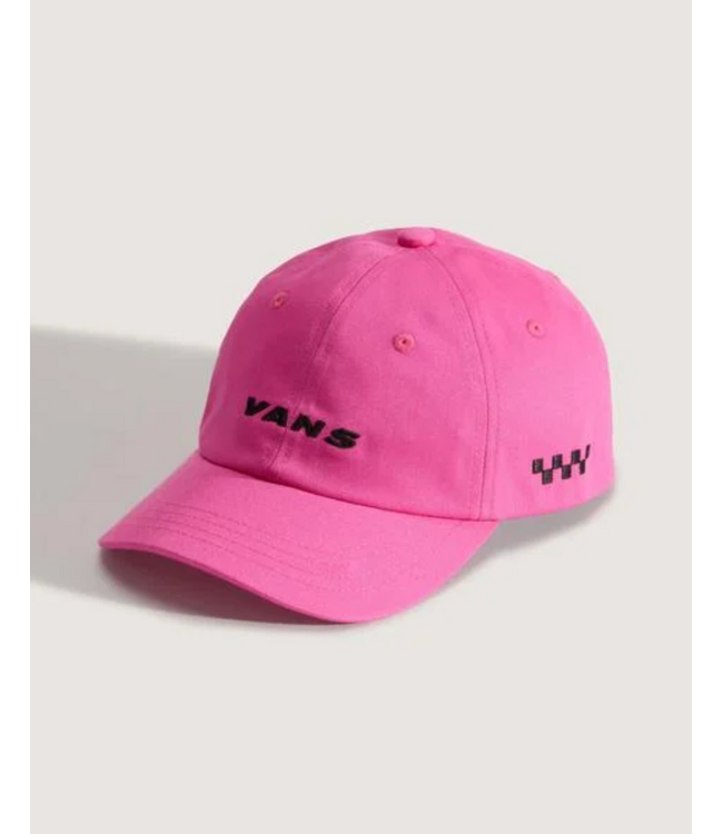 VANS VANS - CHECK SIDE CURVED BILL STRAPBACK CAP (PINK FIZZ)