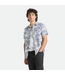 BRIXTON BRIXTON - CHARTER PRINT S/S WOVEN (NAVY/ WHITE COLLAGE)