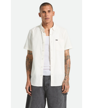 BRIXTON BRIXTON - SANFORD OXFORD S/S WOVEN (OFF WHITE)