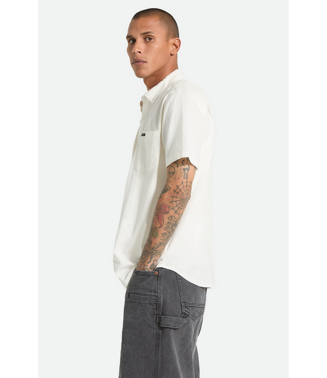 BRIXTON BRIXTON - SANFORD OXFORD S/S WOVEN (OFF WHITE)