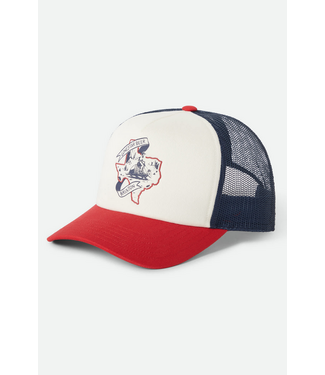 BRIXTON BRIXTON - LONESTAR TRUCKER CAP (RED/ WHITE/ BLUE)