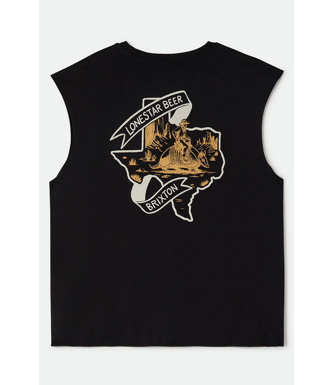 BRIXTON BRIXTON - LONESTAR ARMADILLO MUSCLE TEE (BLACK)