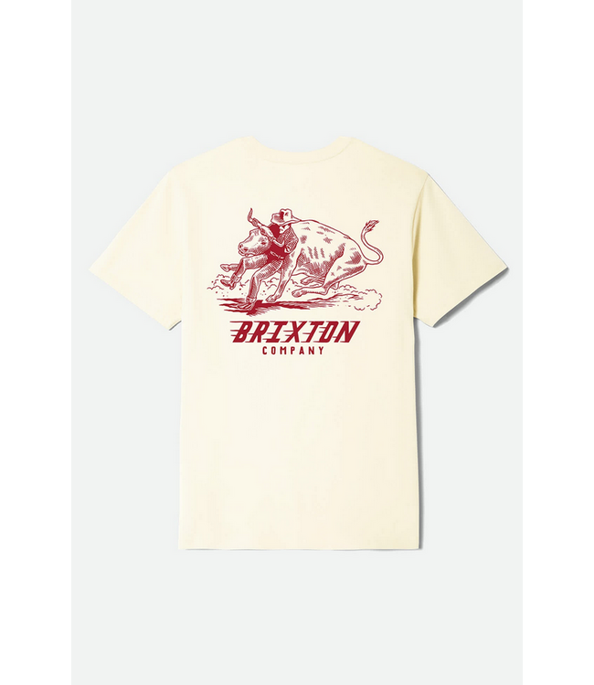 BRIXTON BRIXTON - BULLDOGGER STANDARD TEE (CREAM)