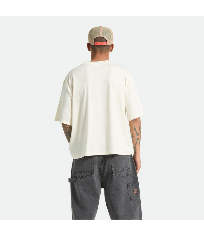 BRIXTON BRIXTON - SERRANO BOXED CROP TEE (CREAM)