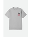 BRIXTON BRIXTON - MACHINE STANDARD TEE (PEBBLE STONE WORN WASH)