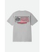 BRIXTON BRIXTON - MACHINE STANDARD TEE (PEBBLE STONE WORN WASH)