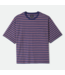 BRIXTON BRIXTON - POOLSIDE PIQUE BOX CROP TEE (WASHED NAVY)