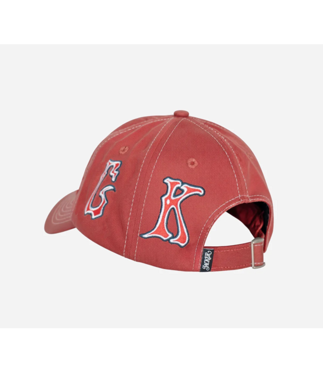 JACKER JACKER - POODLES PALS STRAPBACK CAP (RED)