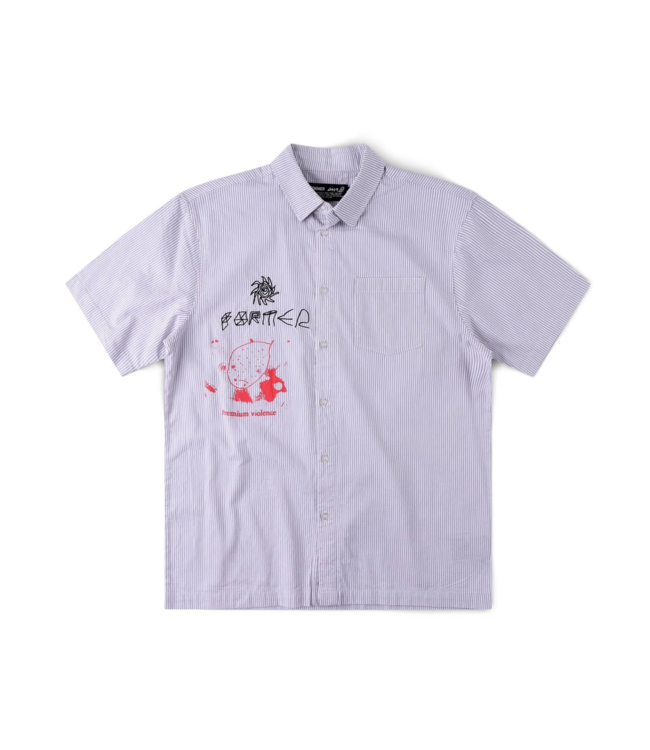 FORMER FORMER - DXD REYNOLDS STRIPE S/S SHIRT (GRAY)