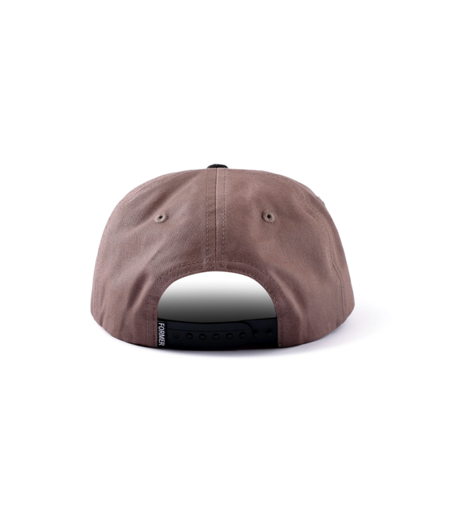 FORMER FORMER - SLANT F SNAPBACK CAP (BROWN)