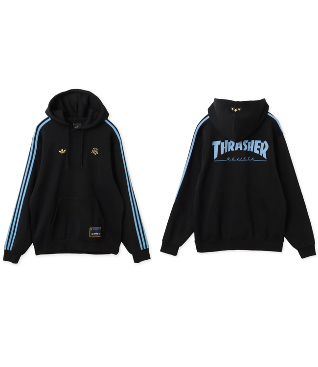 ADIDAS ADIDAS - THRASHER X AFA HOODIE (BLACK)