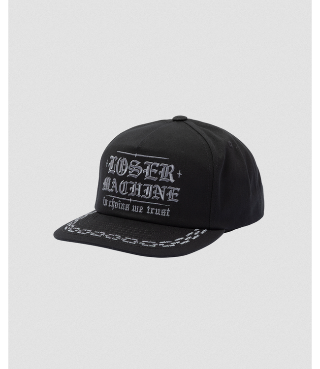 LOSER MACHINE LOSER MACHINE - TRUST SNAPBACK CAP (BLACK)