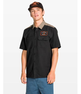 VOLCOM VOLCOM - CHEMISE SLAB CITY MANCHES COURTES (STEALTH)
