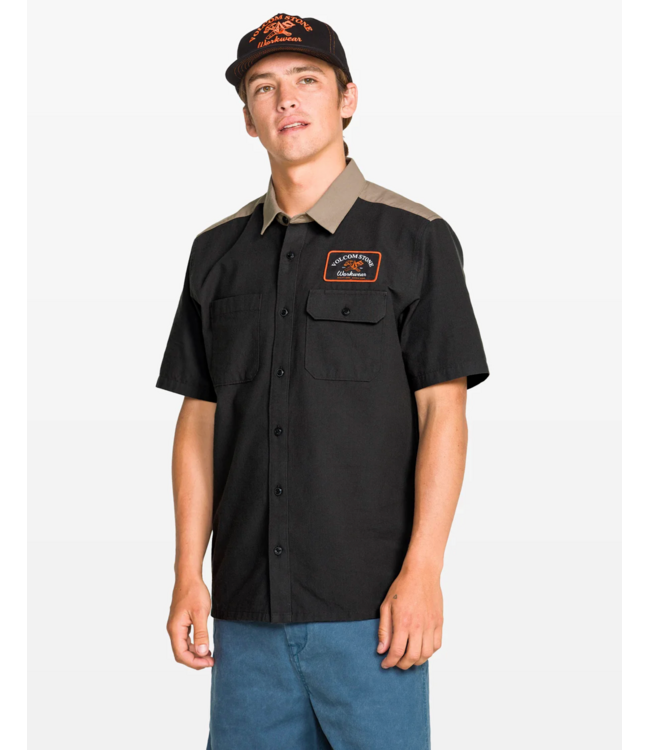 VOLCOM VOLCOM - SLAB CITY S/S SHIRT (STEALTH)