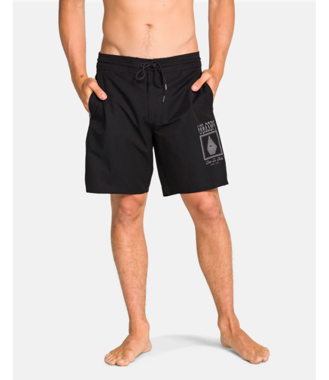 VOLCOM VOLCOM - YEWSTER LOOSE STONEY 18" MAILLOT (NOIR)